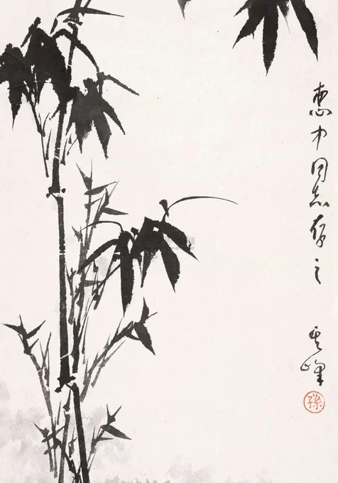 水墨竹子手机桌面图片下载