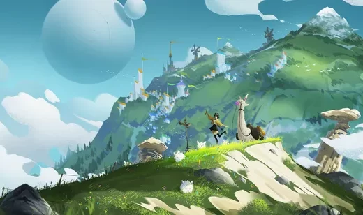 少女·羊驼·奇幻山城游戏场景 唯美清新氛围感拉满