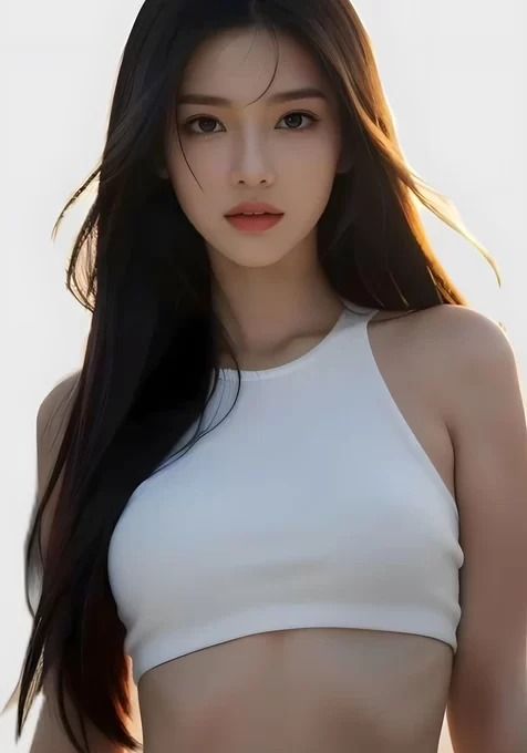长发少女·写实唯美风 暖调人像高清手机壁纸