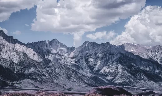 巍峨雪山群峰·冷色调写实自然景观 高质感桌面背景