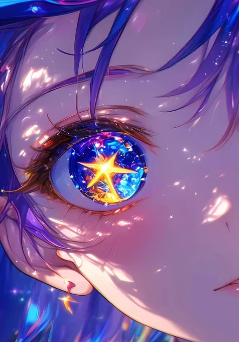 眼里有星星的动漫人物大眼睛手机壁纸图片