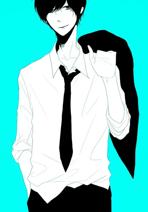 动漫素描帅哥手机桌面