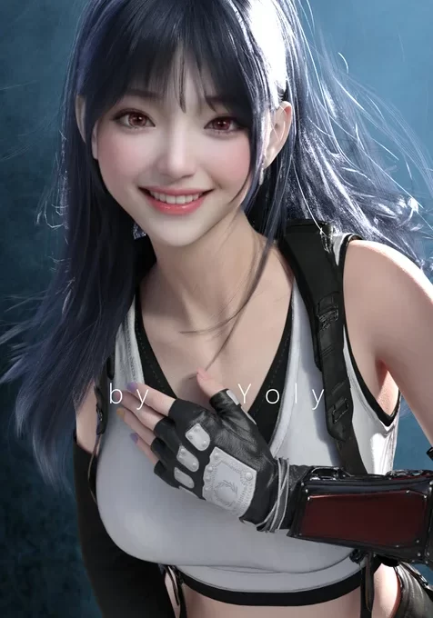 手绘逼真的动漫游戏女人物壁纸图片