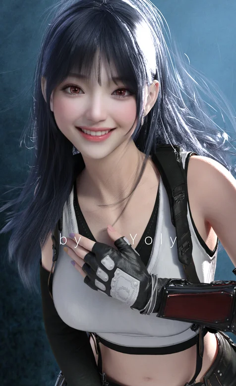 手绘逼真的动漫游戏女人物壁纸图片-iPhone17-1
