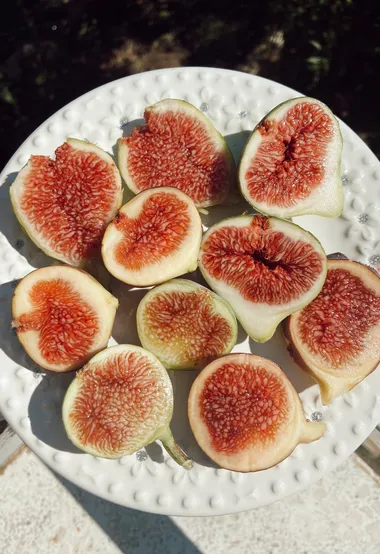 无花果，切开以后的无花果唯美果子果实摄影图片