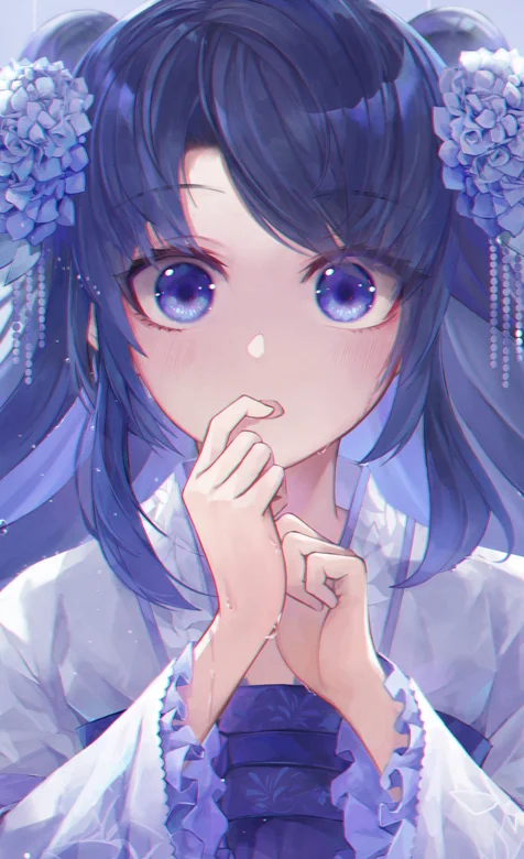 穿汉服的动漫古风美女插画手机壁纸下载-iPhone17-1