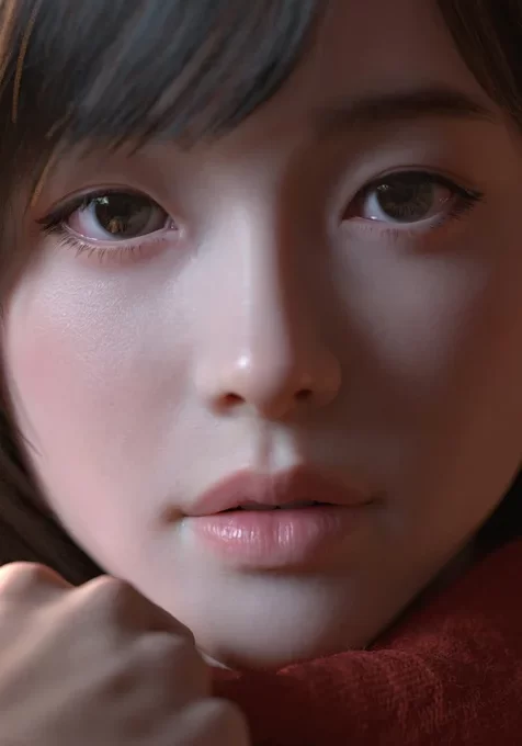 超细腻美肤的少女高清头像近照手机壁纸，强烈推荐！