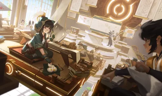 王者荣耀超清插画壁纸可爱的鲁班大师学院