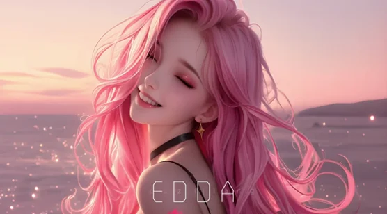 wlop粉发少女笑容甜美的动态电脑壁纸图片-iPhone17-1