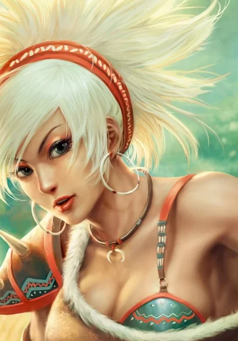 白发美女动漫手机图片下载