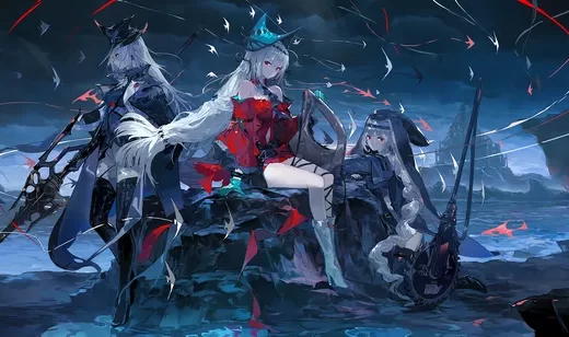 三战斗动漫女神战地插画壁纸图片