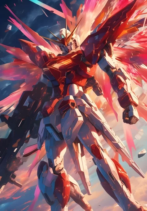 机动战士高达·机甲科幻风 光翼炸裂热血手机壁纸