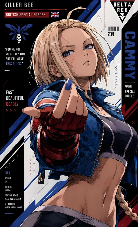 Cammy·Killer Bee 二次元写实《街头霸王6》格斗壁纸-iPhone17-1
