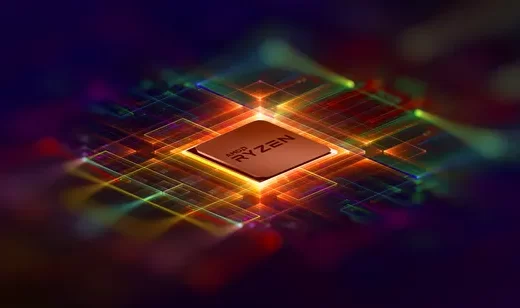 AMD Ryzen芯片·炫彩赛博朋克风 科技感电脑硬件壁纸