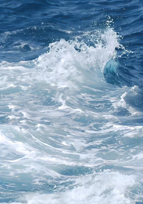 海浪翻涌·唯美写实风 海洋动态手机壁纸