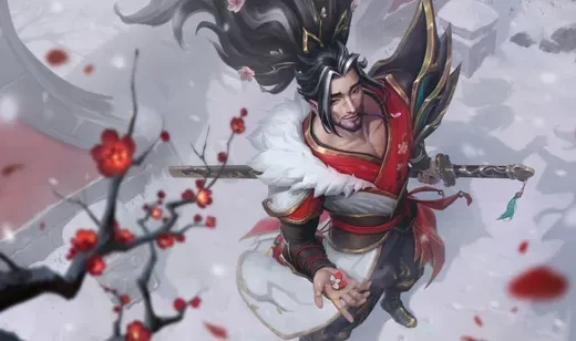 亚索·红梅落雪 国风武侠风 英雄联盟游戏壁纸