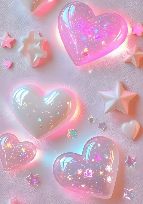 梦幻爱心星星·甜系软萌风 少女心手机壁纸