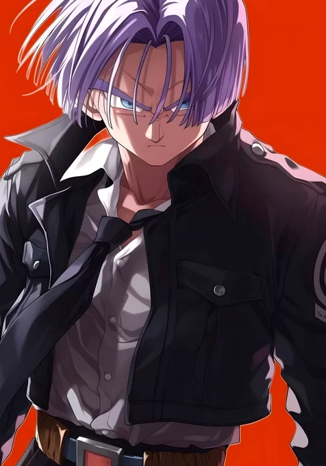 特兰克斯·冷峻制服风 二次元龙珠动漫壁纸（高热度手机壁纸）