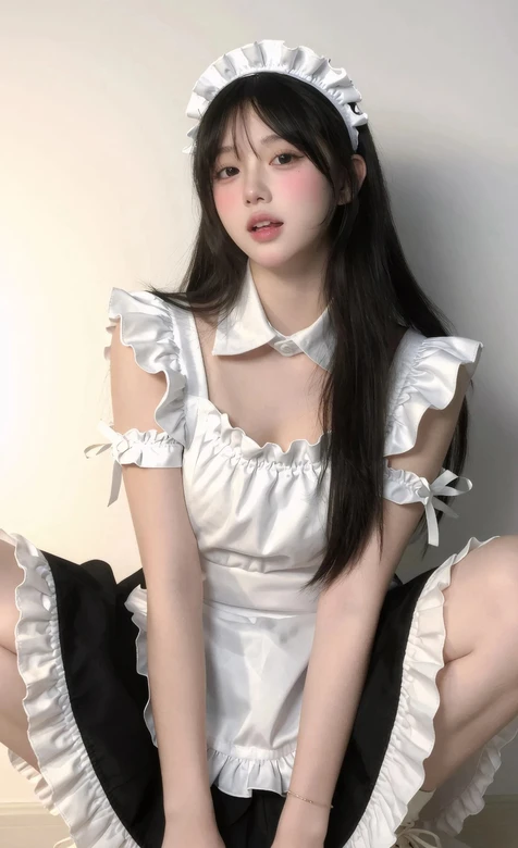 女仆装少女·甜美二次元风 女仆服写真手机壁纸推荐-iPhone17-1