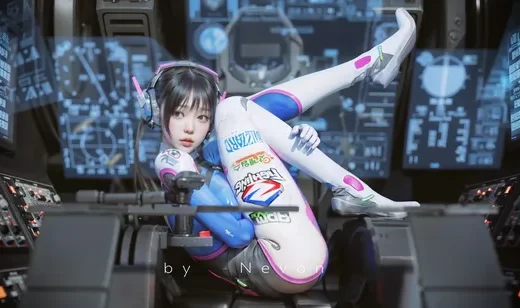 电竞美少女，穿着紧身衣的漂亮AI美女小姐姐超图片