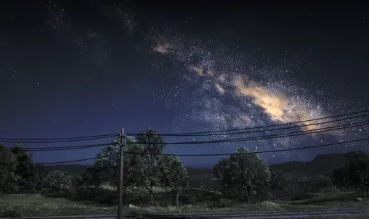郊野夜空银河·写实自然风光 4K高清桌面背景
