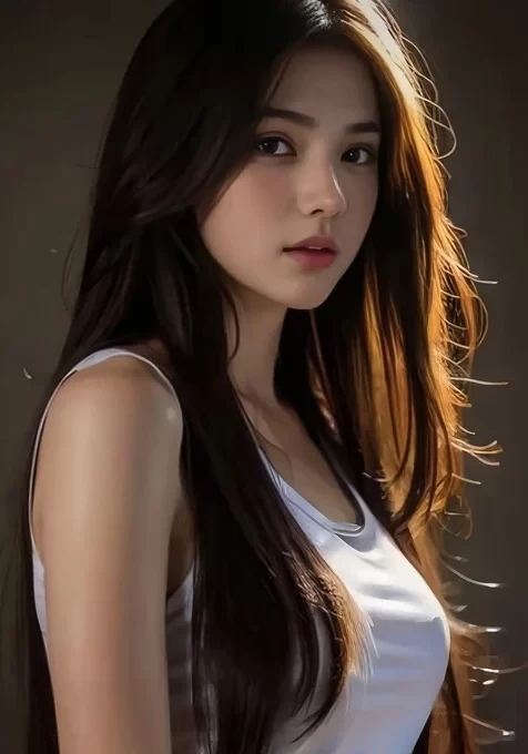 长发少女·写实唯美暖光风 高人气手机壁纸