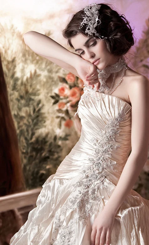 唯美纱裙欧女手机壁纸-iPhone17-1