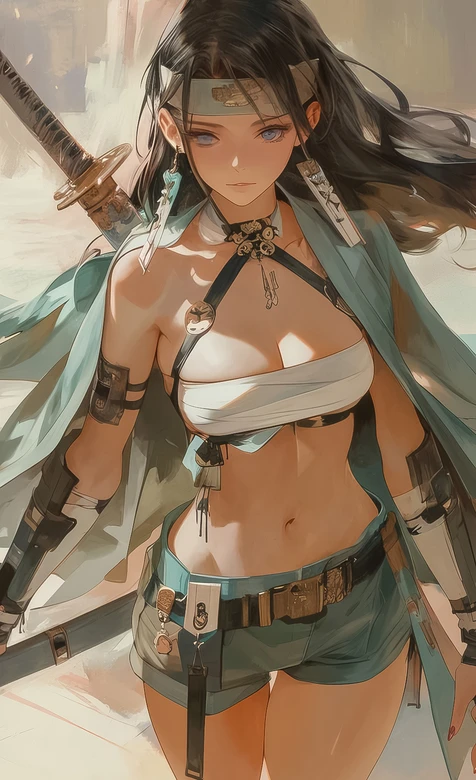 古风女武士·佩刀飒爽 唯美武侠风手机壁纸（高热度：古风女武士壁纸）-iPhone17-1