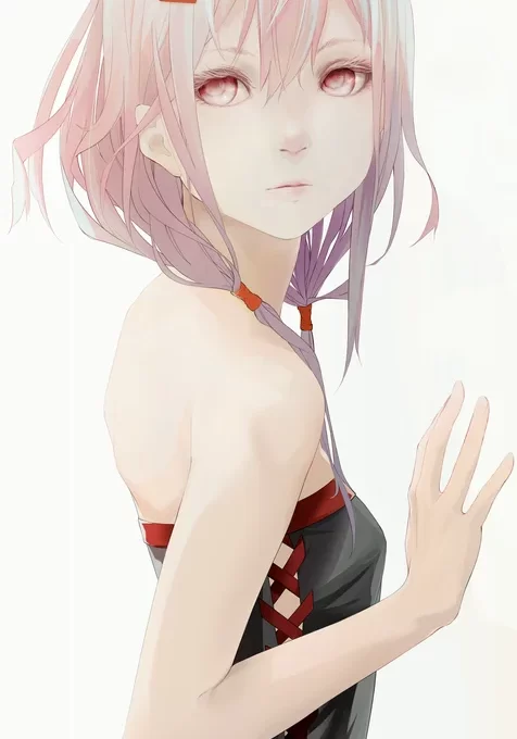 手绘瘦小身材很好的动漫美女插画手机壁纸