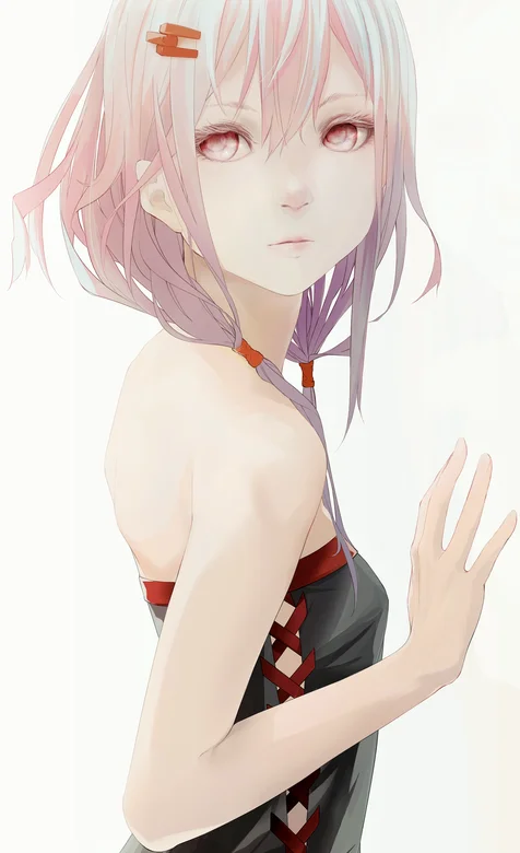 手绘瘦小身材很好的动漫美女插画手机壁纸-iPhone17-1