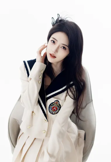 学院风水手服长发女生 日系清新写真女生图片推荐