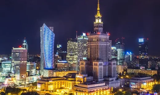 灯火阑珊的城市灯光夜景唯美城市壁纸