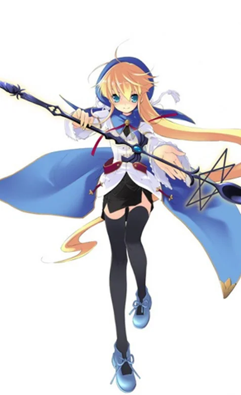 拿着魔杖的美少女动漫手机桌面-iPhone17-1