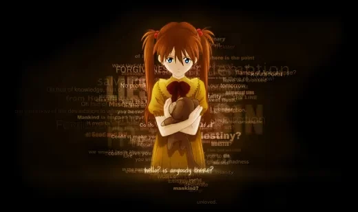 扎着两个辫子的可爱动漫少女壁纸