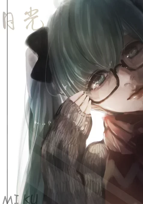 超大像素动漫女孩初音壁纸图片