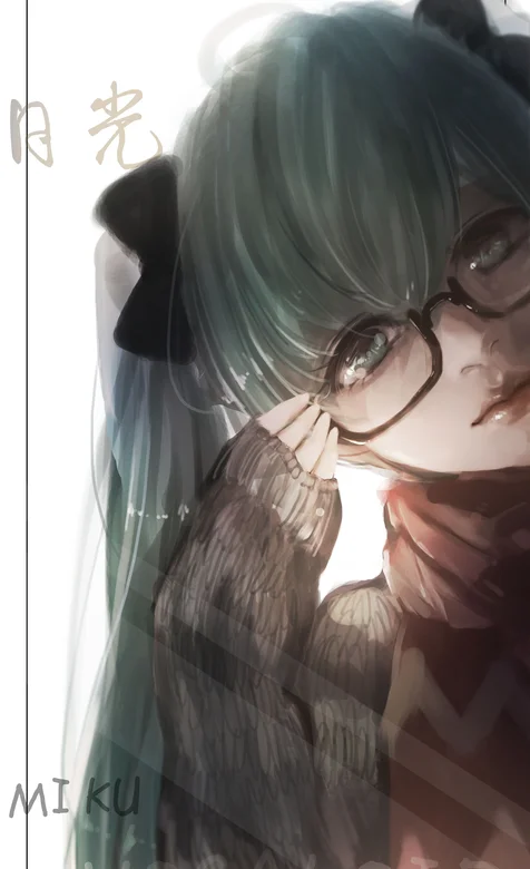 超大像素动漫女孩初音壁纸图片-iPhone17-1