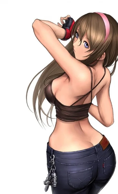 大臀性感动漫美女手机图片-iPhone17-1