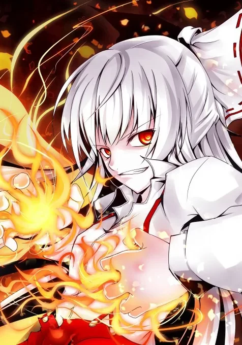 红色瞳孔美少女壁纸