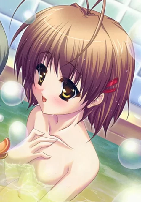 短发少女浴缸沐浴手机壁纸