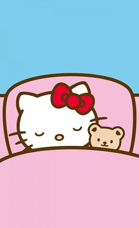 Hellokiki粉红可爱手机桌面-iPhone17-1