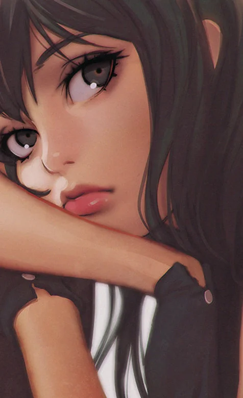 欧美动漫大眼美女头像IPHONEX壁纸图片-iPhone17-1